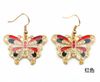 New Butterfly Earrings 30Pairs Mixed Color and Style High Quality Fashion Earring Cloisonne Jewelry