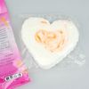 24 pcs/lot heart-shaped Facial Wash Cleaning PVA Puff Makeup Compress Puff Sponge For Face 110*80