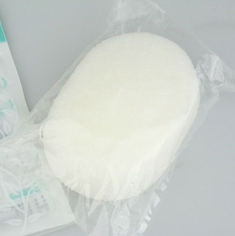 12 st / rektangulär 100% ren naturlig konjac ansikts svamp ansikts tvätt rengöring puff 100 * 75 * 35 mm