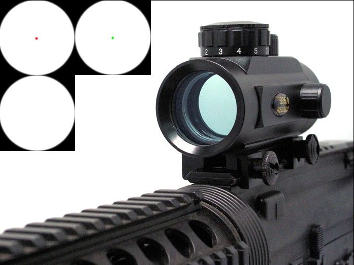 BSA 1x30 Tactical Red / Green Dot Rifle Scope Sight 20mm Weaver Mount Rd30