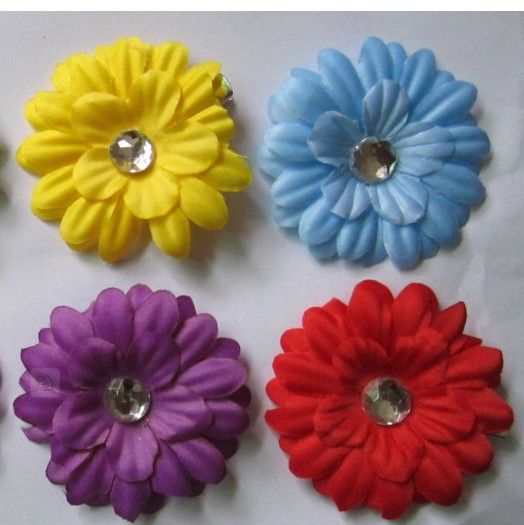 2 "pequeña margarita pequeños arcos para el cabello Gerberbaby clip para niños niña flores barrettes bandas 500pcs