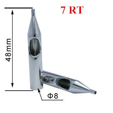 Embouts d'aiguille de tatouage 7RT 20 pièces embouts de buses en acier inoxydable