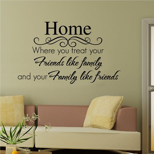 Home Wall Quote Decal Sticker Decor Lettering Saying Wall Art Decals