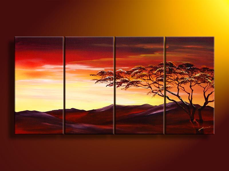 Wall Art Painting 2017 hand painted oil wall art sunset hillside landscape oil Wall Art Painting 2017 hand painted oil wall art sunset hillside landscape oil