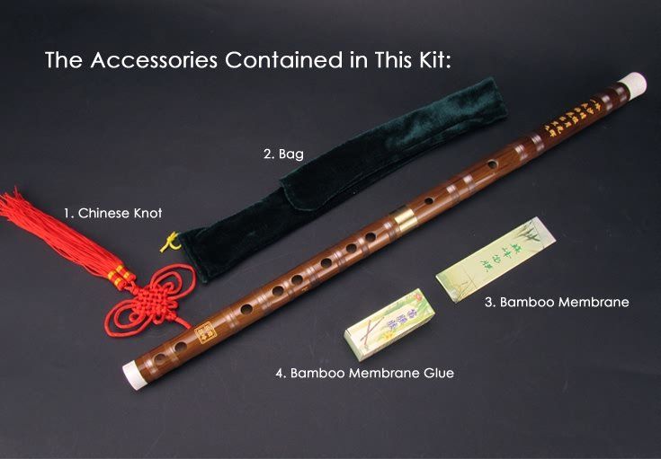 Bra Timbre Classic Keys Bamboo F Flute Dizi Kit