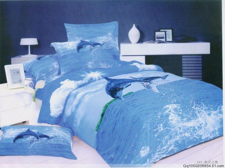 Blue Dolphin Queen Bedding Sets Quilt Duvet Covers From ...
