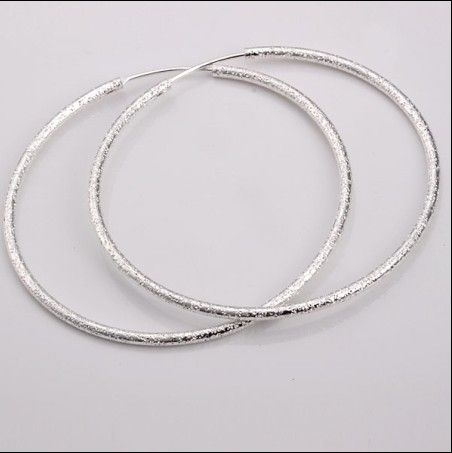 Más vendido 925 pendientes de aro de plata esterlina anillo de arena de moda envío gratis regalos joyería 20pair