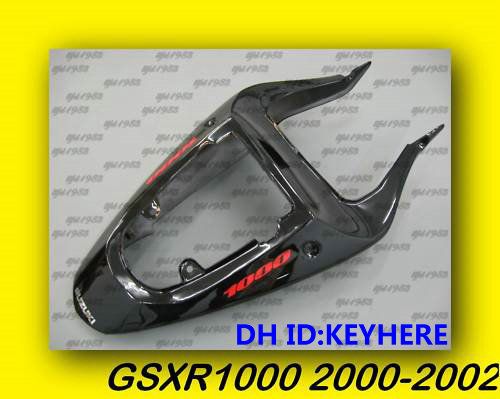 GSXR1000 R1000 2000-2002 00 01 02 Black Tail Fairing z tyłu, tylne nadwozie tylne, produkt wtórny