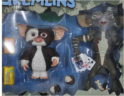 neca gremlins santa stripe and gizmo 7 inch scale action figure set