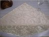 100 ٪ Polyester Plain Damask Jacquard White Table Fedabkin (Morning-Glory Pattern)