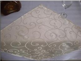 100% polyester plain damask jacquard white table napkin (morning-glory pattern) 100pcs a lot for wedding,party,hotel decoration use