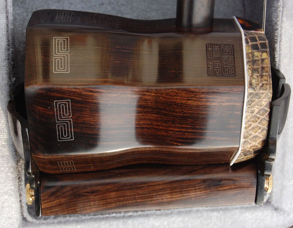 Instrumento musical al por mayor de China, GaoHu, wingceltis negro mercancías de alta calidad erhu, wingcelti negro