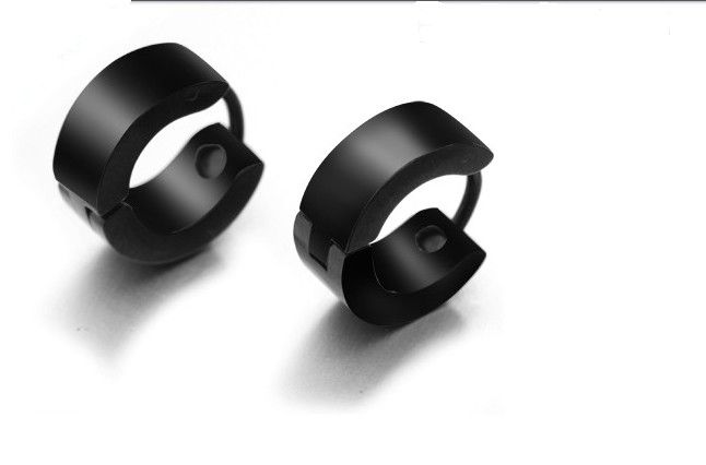 titanium black earrings