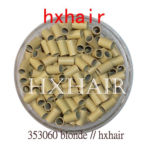 20000pcs 3.5mm Copper Tube Micro Rings / Links Beads / Black D-Brown Brown L-Brown Blonde