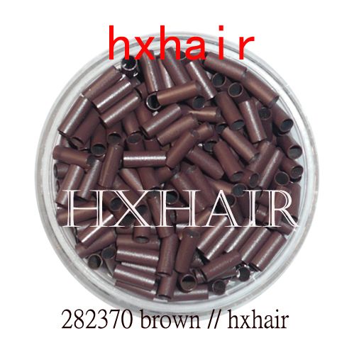 20000pcs 28mm Bakır Tüp Mikro Halkalar Bağlantılar Boncuklar Siyah Dbrown Kahverengi Lbrown Blonde6676320