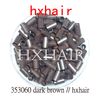 5000pcs 35mm Copper Tube Micro Rings Links Beads Black DBrown Brown LBrown Blonde9937059