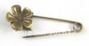 20 PCS Antiqued bronze cute flower Safety Pin Brooch A15552B