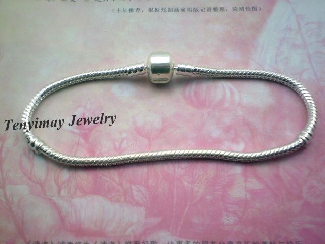 Fashion Silver Plated Snake Chain Charms Bracelets For DIY 