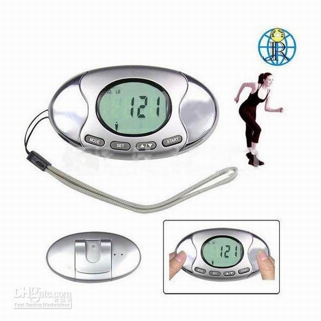 2 In 1 Pedometer Fat Calorie Meter Analyzer Calculator Step Counter