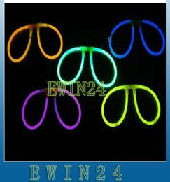 Sets Of Assorted Glow Stick Glasses Glow Sticks With 2 Connectors Fluorescent Light Fashion fun surprise party