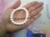 Wholesale 12pcs/Lot 8mm White Coral Bracelets, Fashion Coral Jewelry Free Shipping