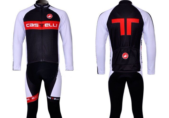 New!Castelli Scorpion Black Red White 2011 Cycling Jersey Bib Short
