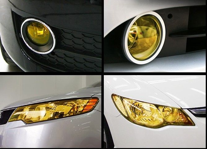 Headlight Tailight Fog Light Overlay Film Vinyl wrap many colors 0.3m x 10m/roll Lightfilm