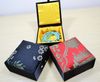 Luxury Jewelry Gift Boxes Cotton Filled Bangle Box Silk Printed Display Cases Top grade Packing Box size 10 * 10 * 4.5cm 2pcs/llot Free