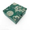 Lyxiga smycken presentförpackningar Bomullfylld Bangle Box Silk Printed Display Väska Top Grade Förpackning Box Storlek 10 * 10 * 4.5cm 2st / llot Free