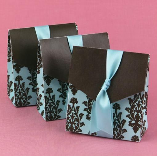 Wedding Favors Supplier Turquoise And Brown Flourish Party Favor