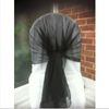 65cm*200cm White Chair Cover Hood/Wrap Tie Back Organza Sash Bow 50PCS A Lot With Free Shipping