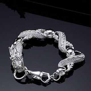 Mejor venta de plata 925 pulsera de plata grande Bailong unisex joyería de moda envío gratis 10piece