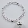 Best-selling 925 silver charm bracelet lob 8 inch long fashion jewelry free shipping 10piece/lot