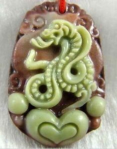 Free Shipping - Beautiful natural yunnan purple jade, hand-carved talisman 12 zodiac - snake pendant charm - pendant necklace.