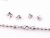 high-quality 3mm stainless steel bead chain with Lobster Clasp necklace ball necklet hot sale 20pcs/lot 36-81cm 14''-32inch ZX012B