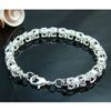 Best-selling 925 silver charm bracelet clasp leading shrimp unisex fashion jewelry free shipping