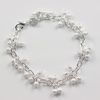 The most popular grape bead bracelet 925 silver sand jewelry fashion girl free shipping 10piece