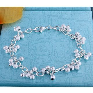 Le plus populaire perle bracelet en argent 925 argent sable bijoux fashion girl livraison gratuite 10 pièce