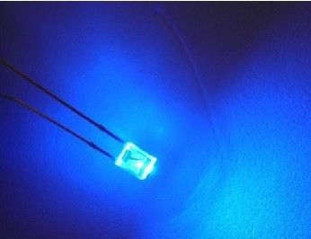 3000 unids / lote 234 rectangular azul claro led diodo lámpara bombilla luz rohs nueva promoción larga vida