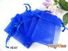 200 Pcs Royal Blue Organza Gift Wrap Bag Wedding Favor 7X9 cm ( 2.7 x3.5inch)