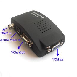 -Kostenloser Versand! Nagelneue beste Qualität CCTV-Fernsehapparat BNC S-Video VGA zusammengesetzt zum VGA PC Konverteradapter