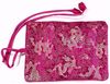 Портативная складная дорожная сумка для косметических украшений для хранения ювелирных изделий Шелковая пакадная ткань из ткани для резьбы упаковки DrawString Pouch 3 Pough 3 кармана молнии