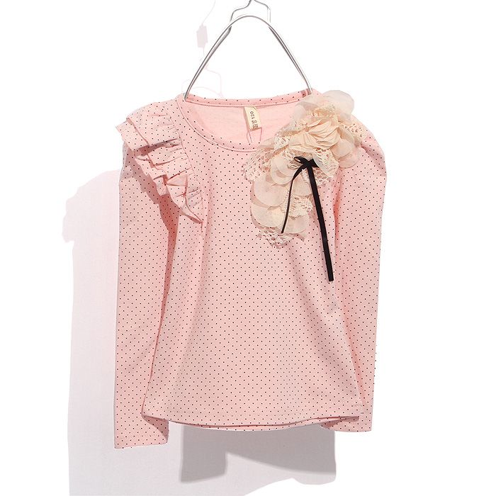 Children T Shirt Girls Lace Long Sleeve T Shirt Medium Top Grade Summer. From Hubang518, 8.29