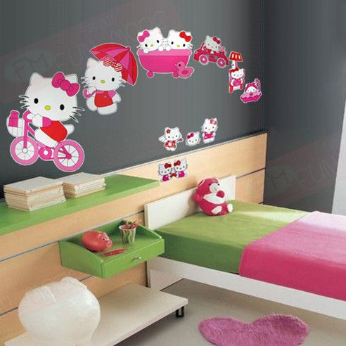 Hello Kitty Wall Decal Sticker Kids Wall Stickers Decals Nursery Wall Art Decor 33x60cm Ys 017 Airplane Wall Stickers All Wall Stickers From Jeanwill 1 29 Dhgate Com