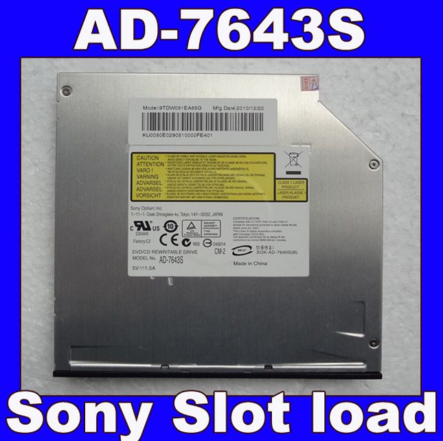 SONY NEC OPTIARC AD 7643S SATA DVD+ RW DL 8X SlotLoad From Bestcnseller