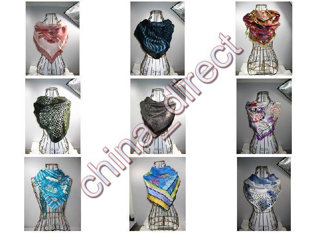 Kare 100% ipek Boyun eşarp ipek eşarp SCARVES 10 adet / grup # 1790