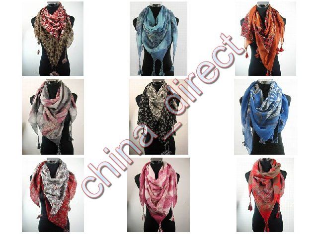 Femmes gilrs foulard carré pendentif foulards foulard foulard foulards #1797