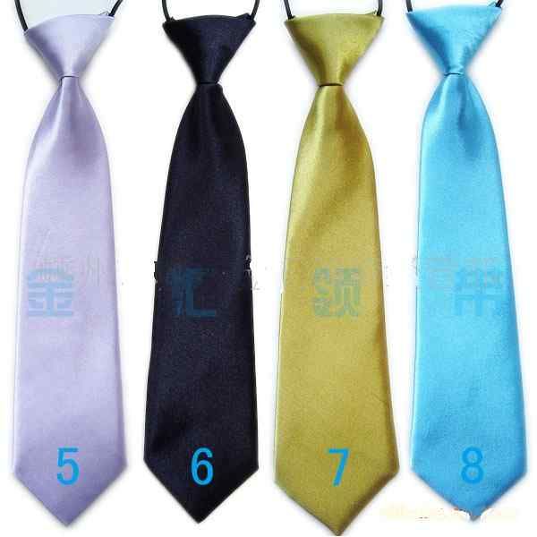 100 pièces, cravates de cou, couleurs unies, 32, cravate d'école pour enfants boy2606494