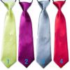 100Pc Baby Boy School Wedding Elastic Neckties neck TiesSolid Plain colors 32 Child School Tie boy7201781