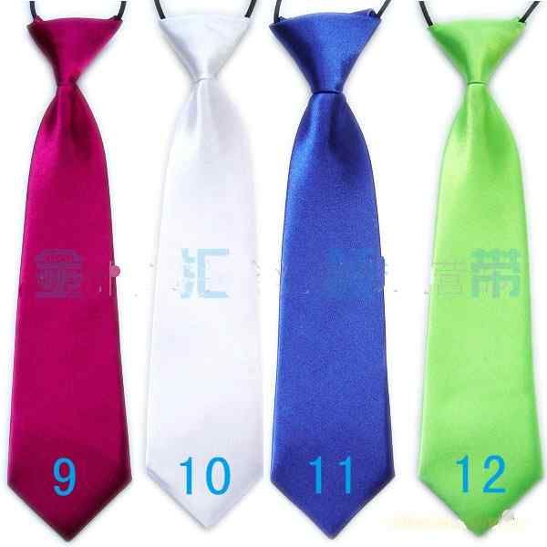 100 pièces, cravates de cou, couleurs unies, 32, cravate d'école pour enfants boy9790167